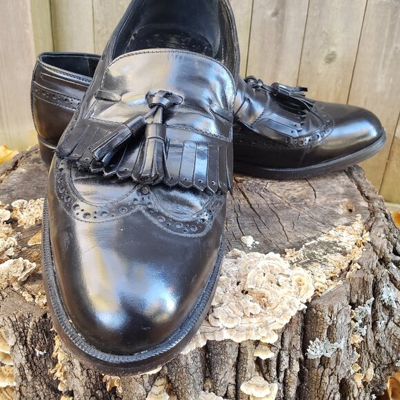 Mens Mario Bruni Kilty, Tassle, Wing Tip, Black, 8 m - Picture 1 of 4